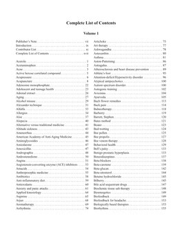 Complete List of Contents