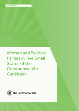 Women and Political Parties in Five Small States of the Commonwealth Caribbean