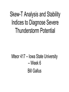 Basic Features on a Skew-T Chart