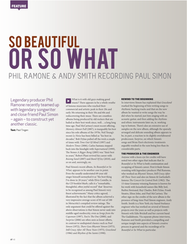 Recording Paul Simon Issue 83