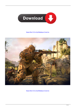 Sniper Elite V2 Co Op Multiplayer Crack Iso