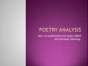 Poetry Analysis