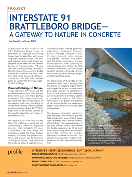 INTERSTATE 91 BRATTLEBORO BRIDGE— a GATEWAY to NATURE in CONCRETE by Garrett Hoffman, FIGG