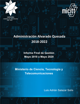 Administración Alvarado Quesada 2018-2022