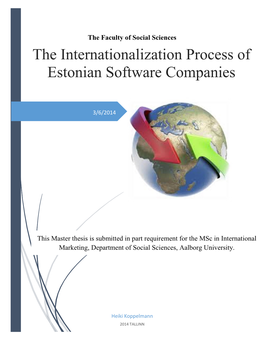 The Internationalization Process of Estonian Software Companies