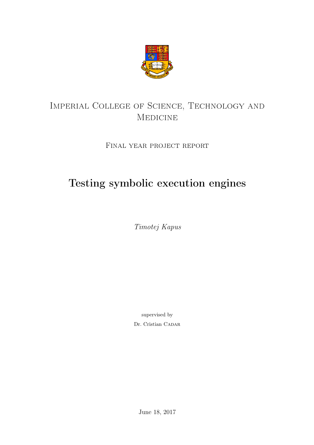 Testing Symbolic Execution Engines