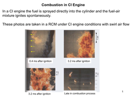 CI Engine Combustion