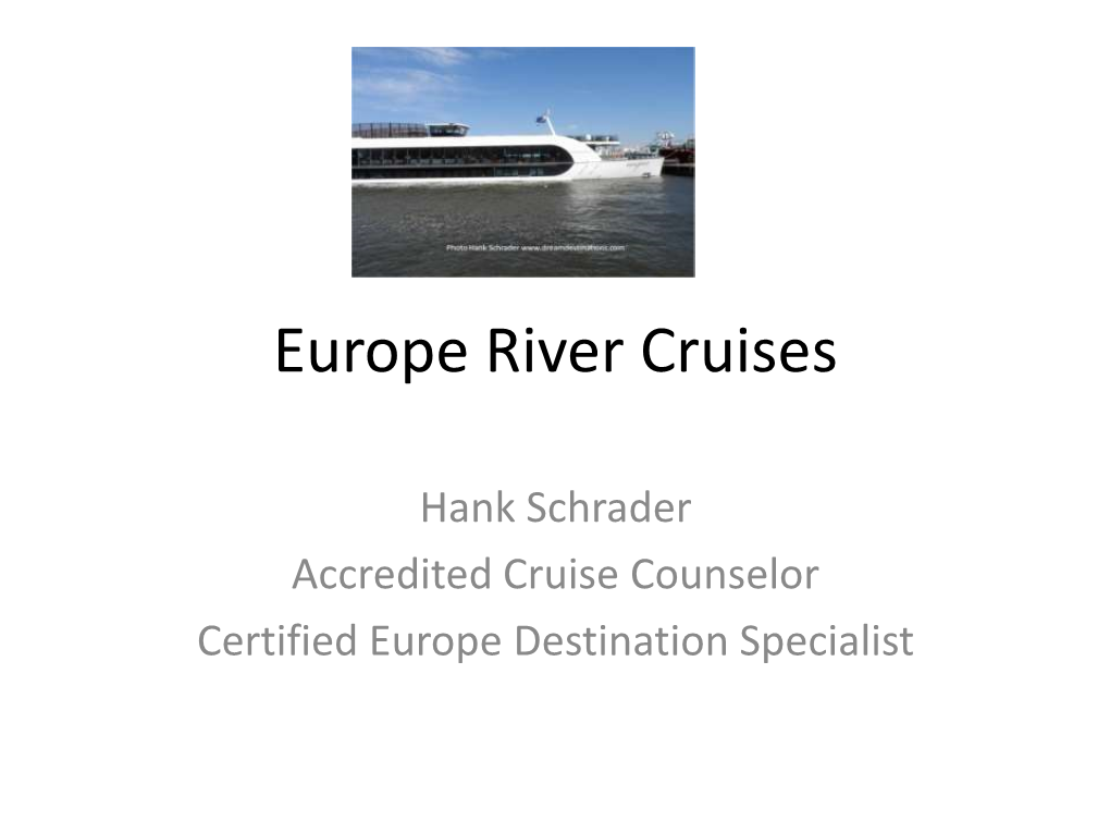 Europe River Cruises