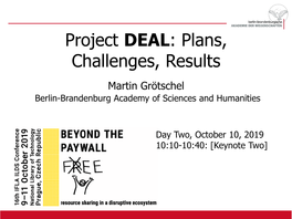 Die Berlin-Brandenburgische Akademie Der Wissenschaften 2 Contents 1