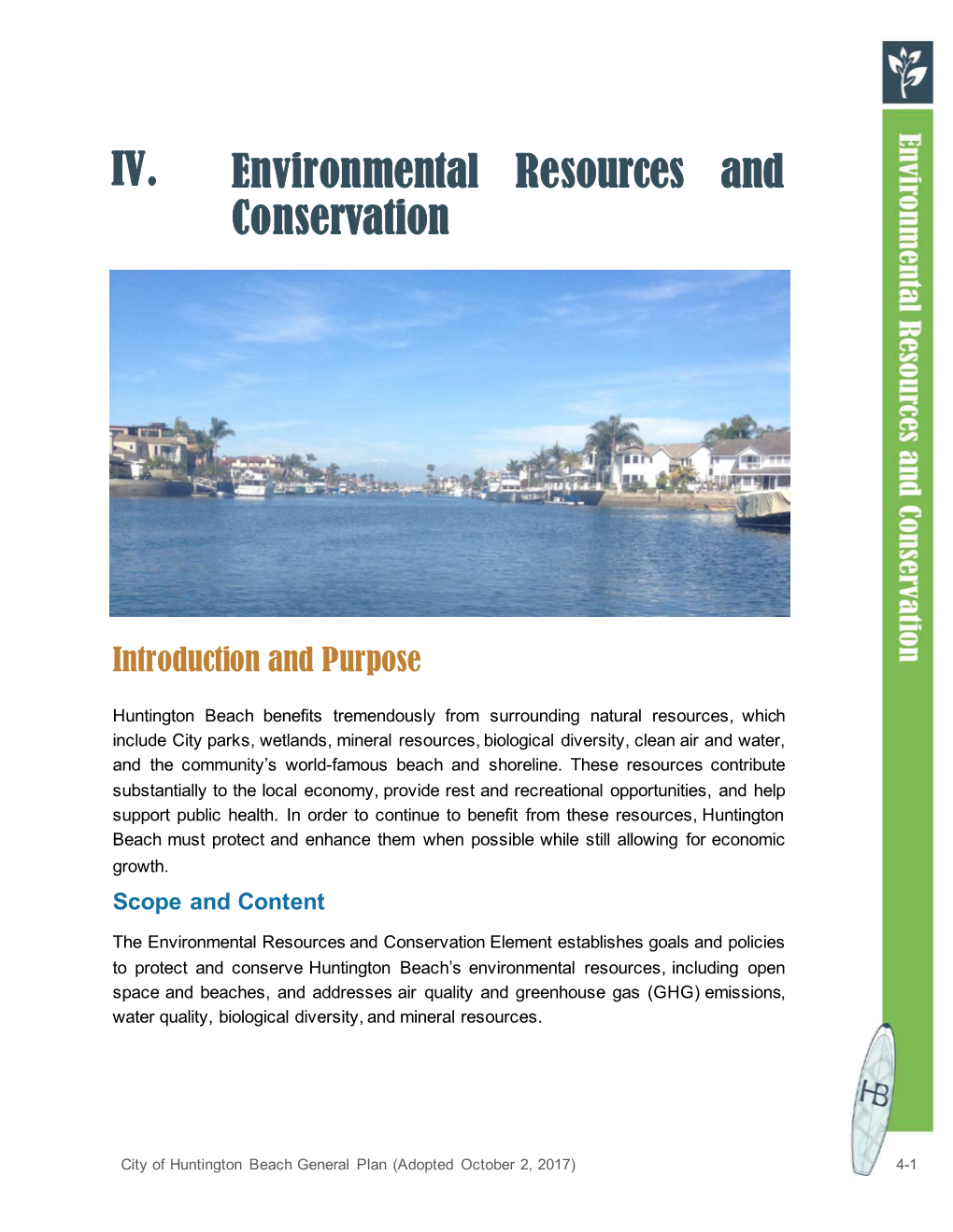 Environmental Resources and Conservation