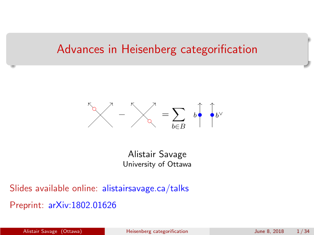 Advances in Heisenberg Categorification