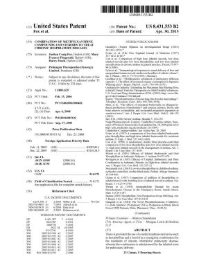 (12) United States Patent (10) Patent No.: US 8431,553 B2 FOX Et Al