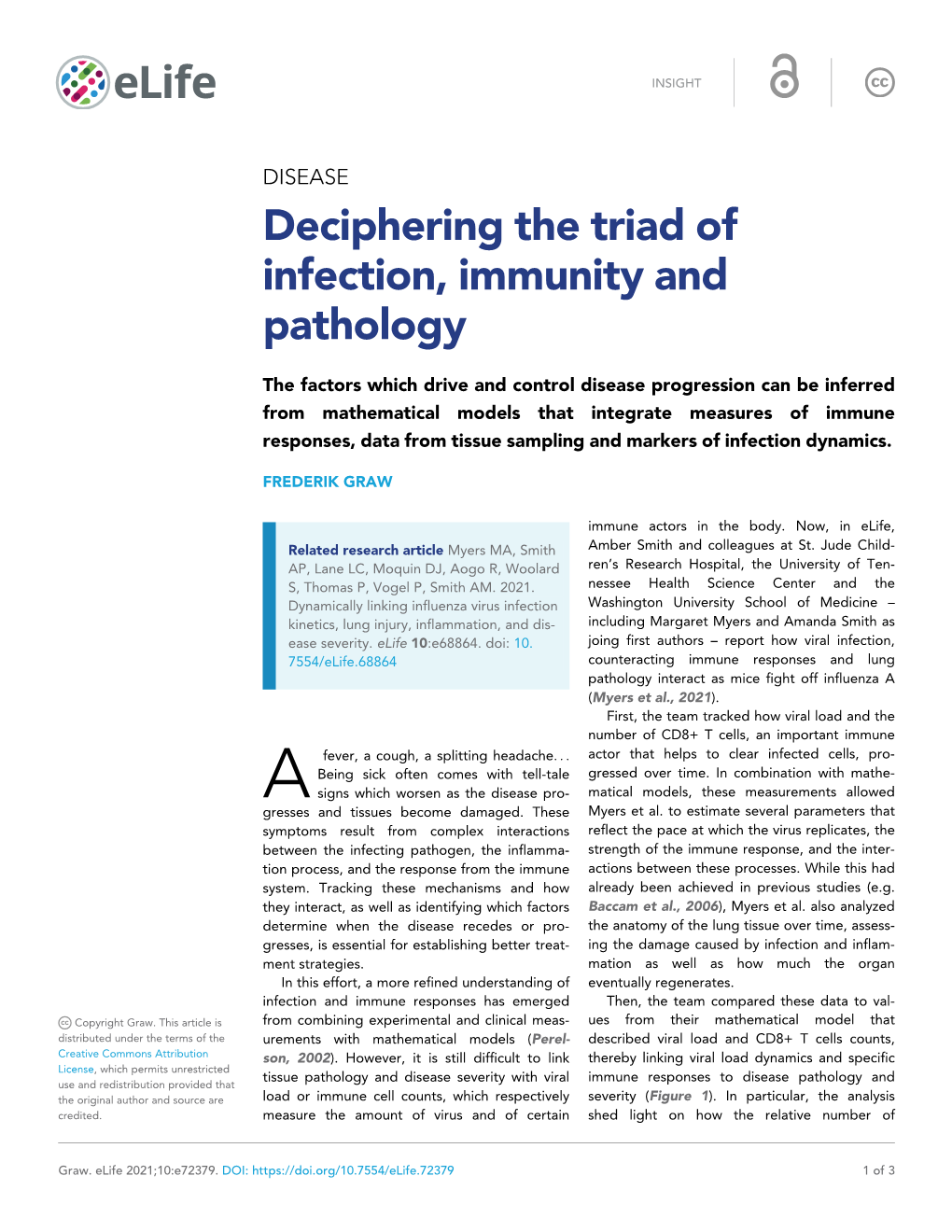 Deciphering the Triad of Infection, Immunity and Pathology - DocsLib