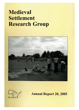 Medieval Settlement Research Group
