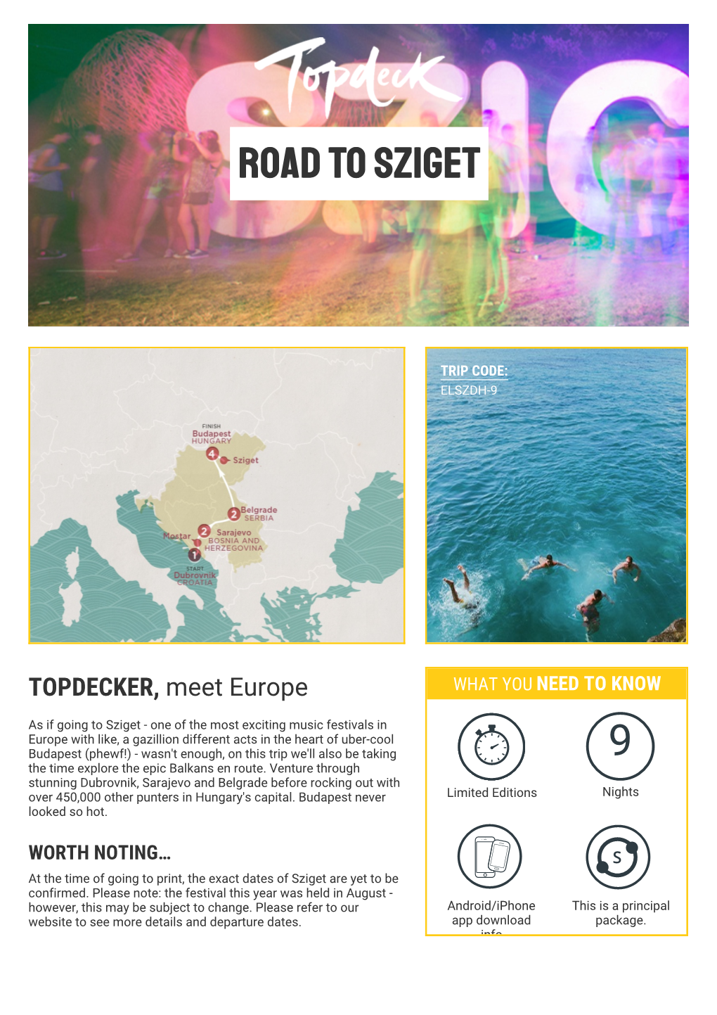 Road to Sziget 9