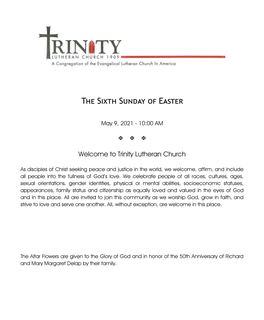 The Sixth Sunday of Easter