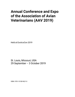 Annual Conference and Expo of the Association of Avian