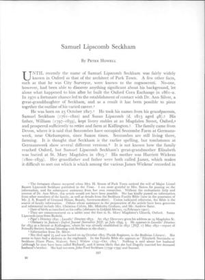 Samuel Lipscomb Seckham