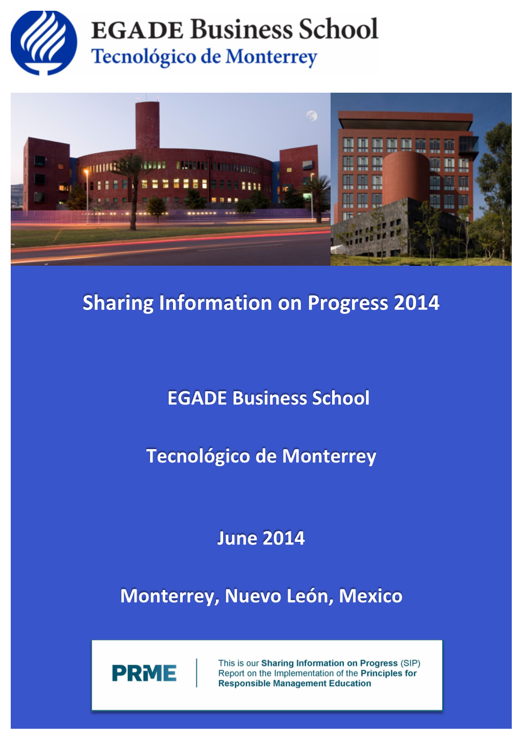 Sharing Information on Progress 2014