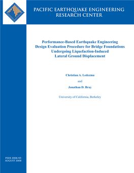 Report 2008/05 Pacific Earthquake Engineering Research Center College of Engineering University of California, Berkeley August 2008