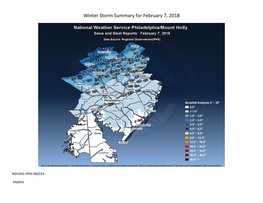 Winter Storm Summary for February 7, 2018