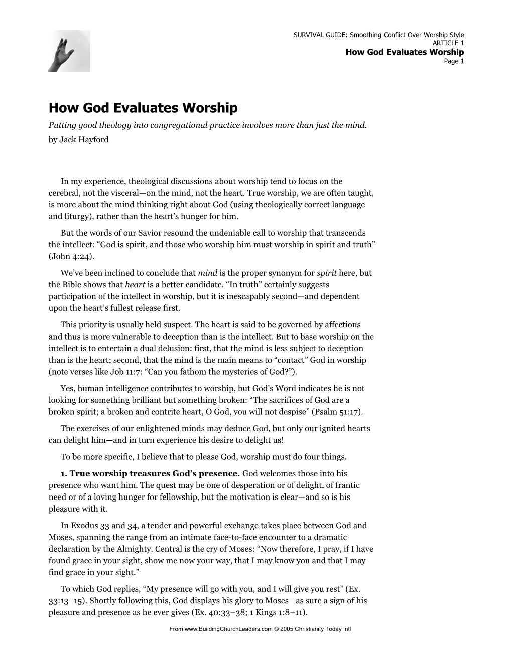 Survival Guide: Smoothing Conflict Over Worship Style