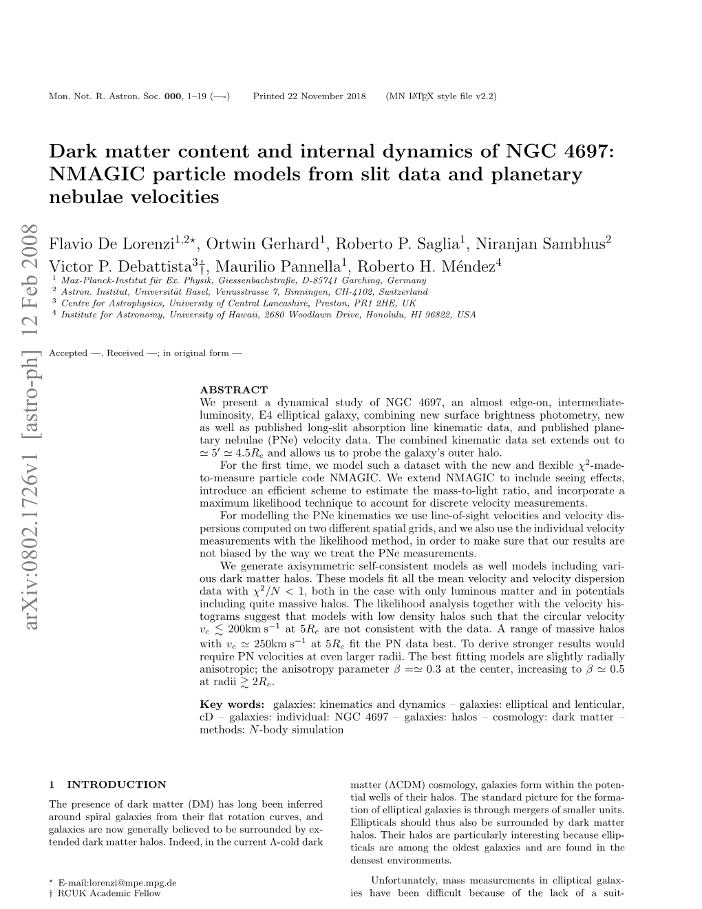 Dark Matter Content and Internal Dynamics of NGC 4697: NMAGIC