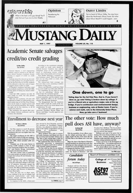 Mustang Daily, May 1, 1997