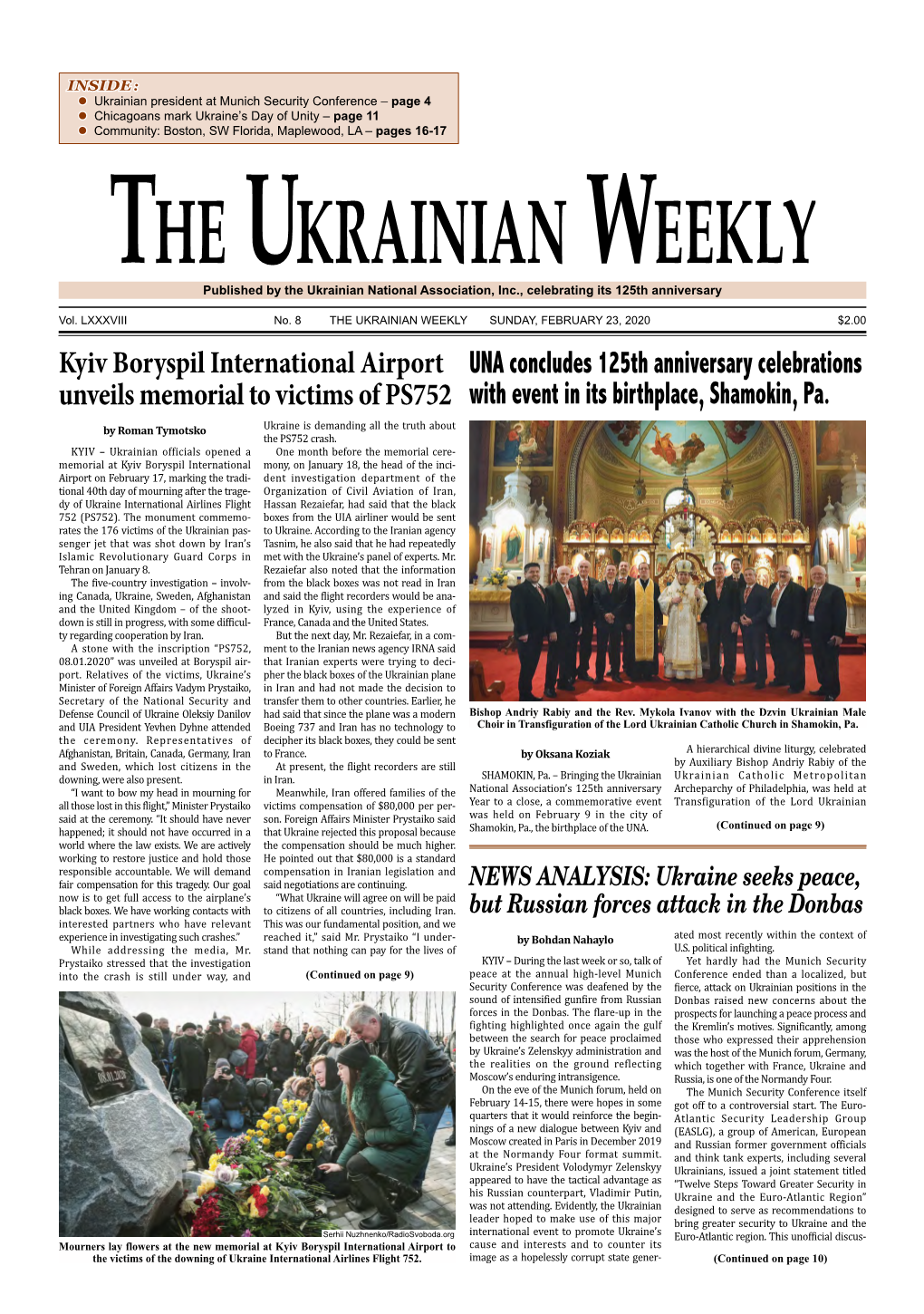 The Ukrainian Weekly, 2020