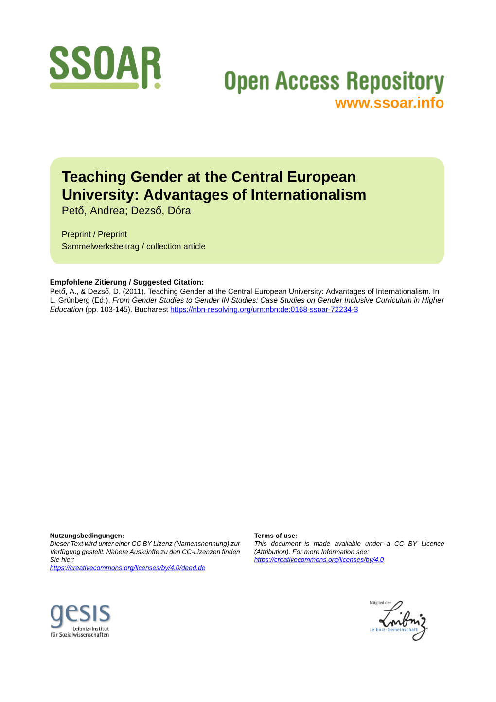 Case Studies on Gender-Inclusive Curriculum in Higher Education