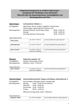 Integrationsmanagement Im Landkreis Sigmaringen