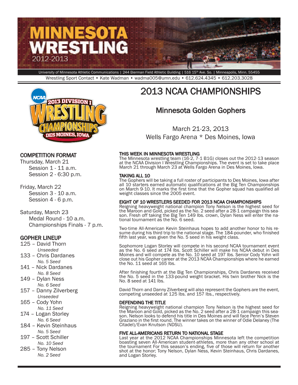 2013 Ncaa Championships