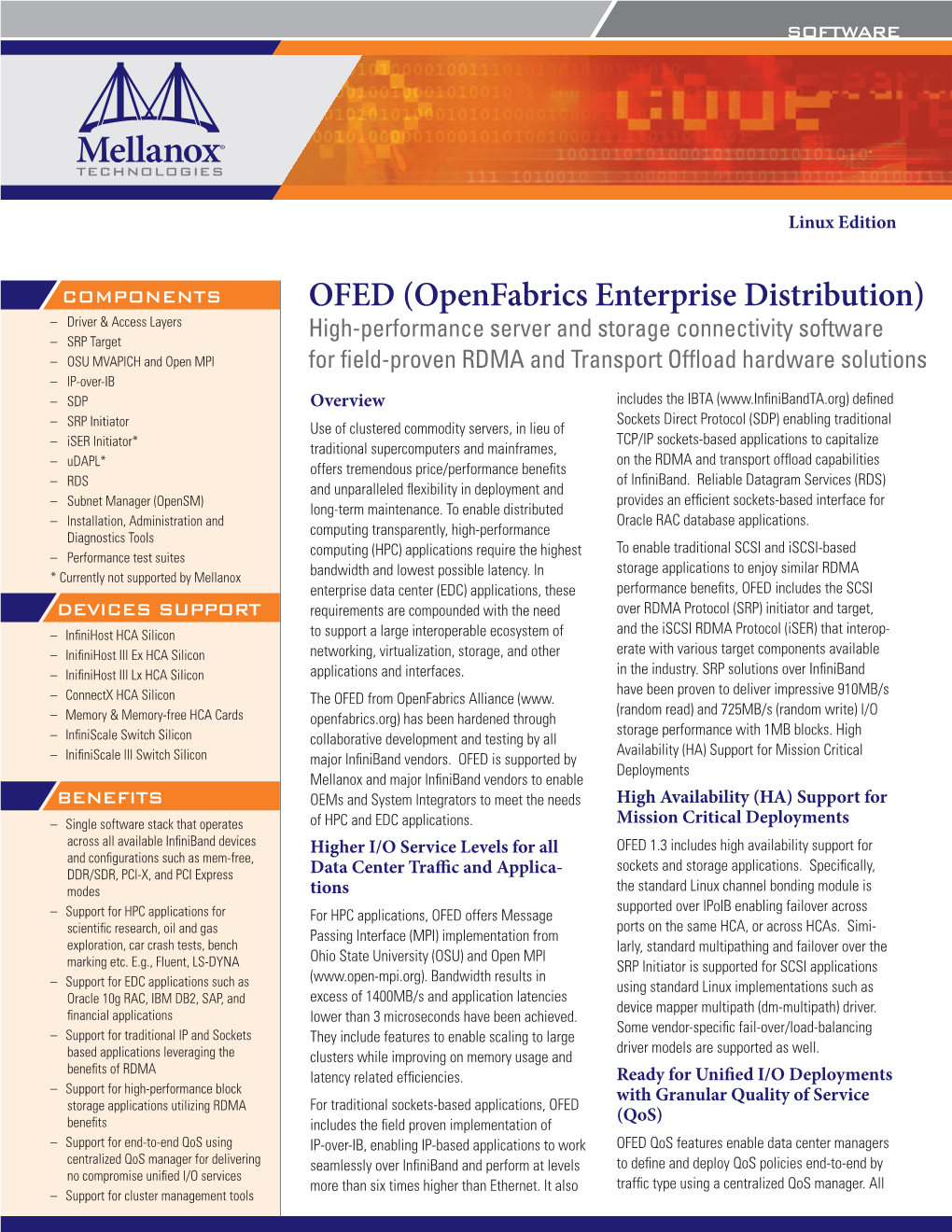 OFED (Openfabrics Enterprise Distribution)