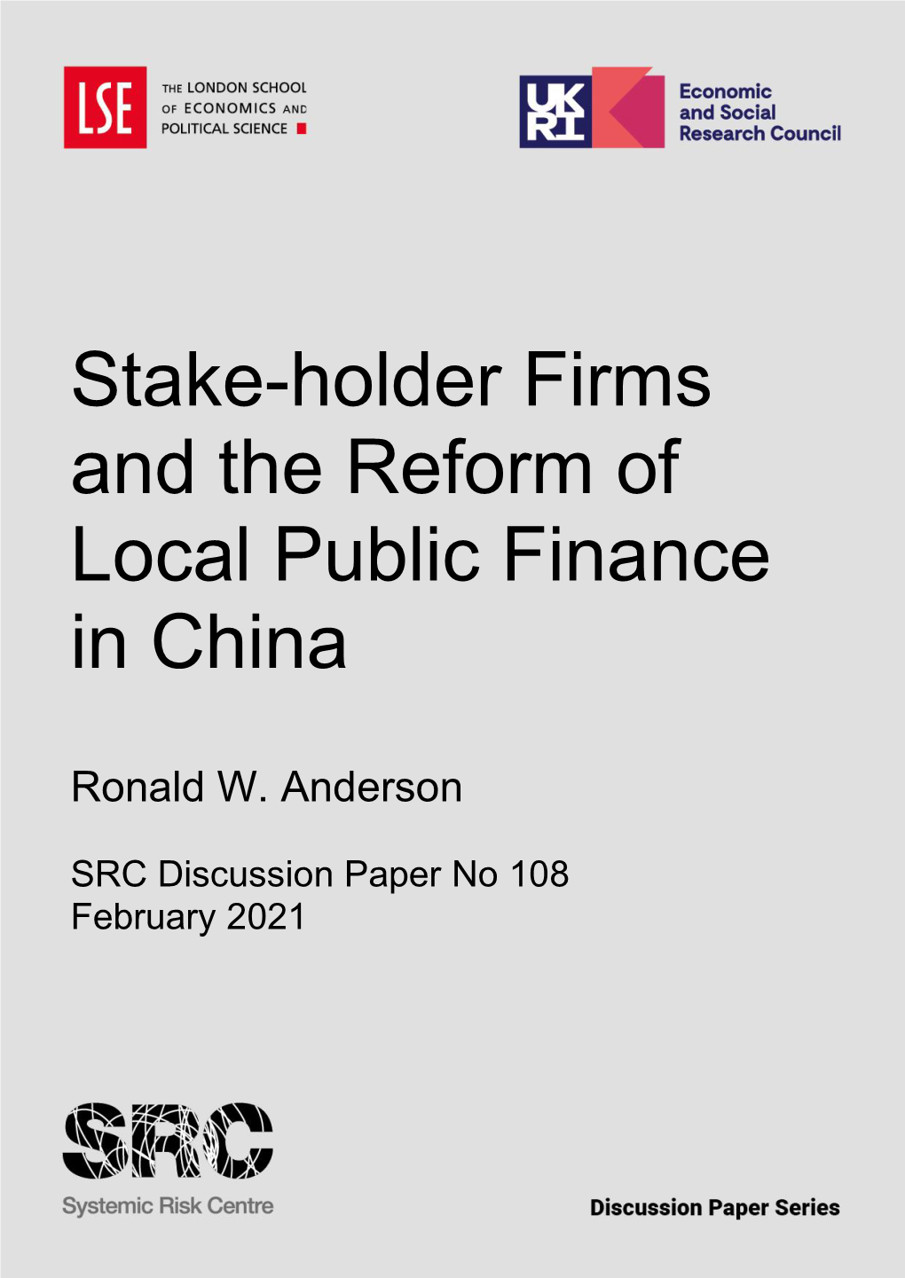 Stake-Holder Firms and the Reform of Local Public Finance in China