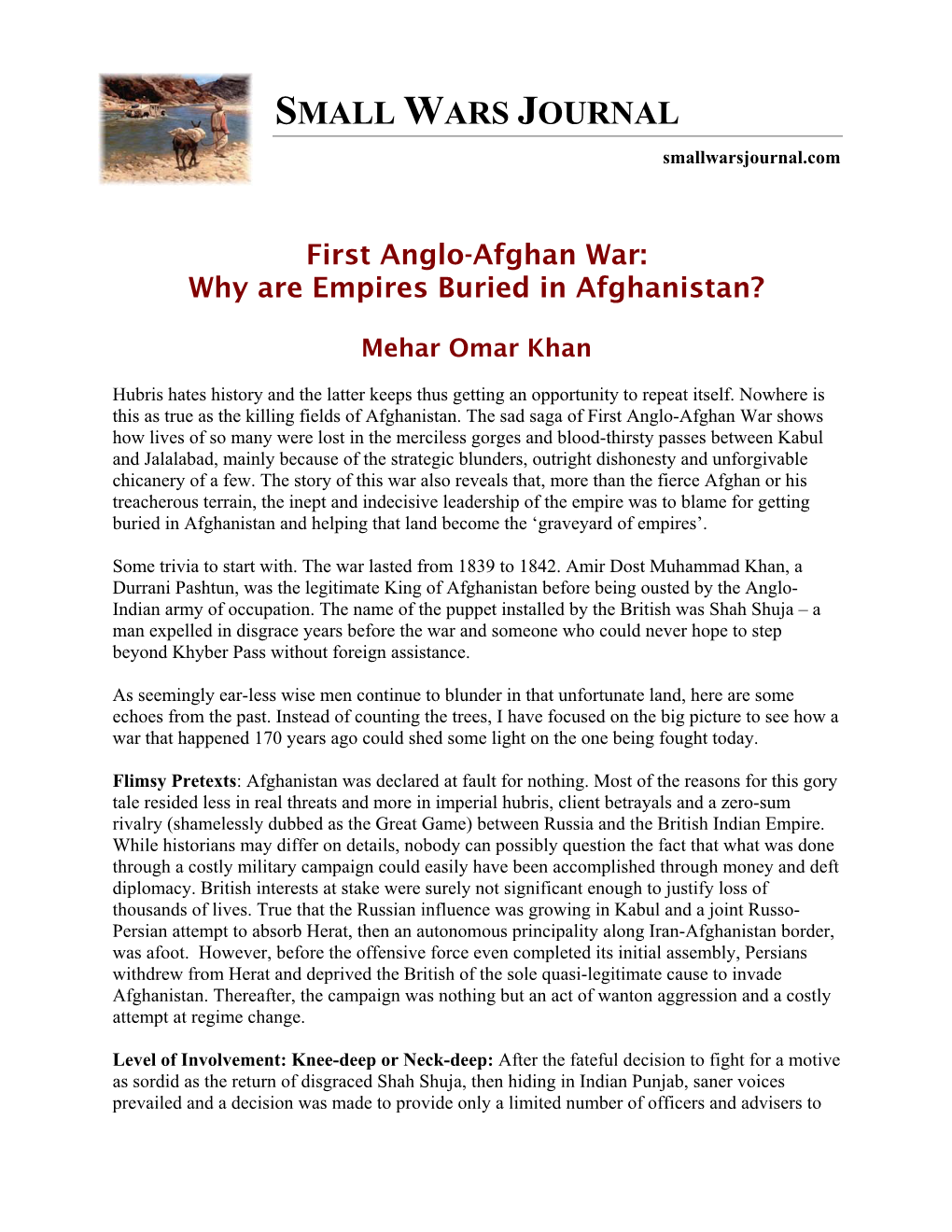 First Anglo and Afghan