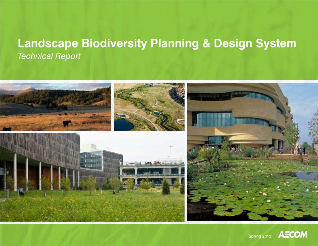 Landscape Biodiversity Planning & Design System