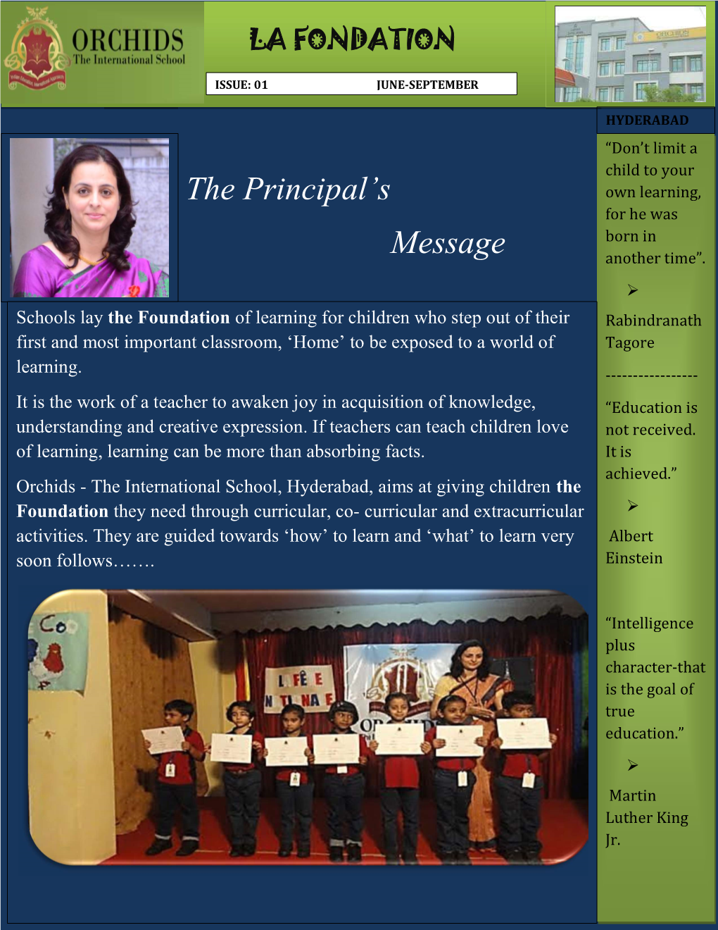 The Principal's Message