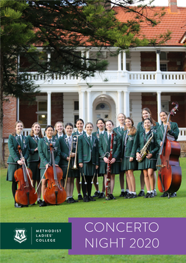 CONCERTO NIGHT 2020 from the DIRECTOR of MUSIC PERFORMANCE PROGRAMME Numerous Rituals and Rites Associated with Year 12