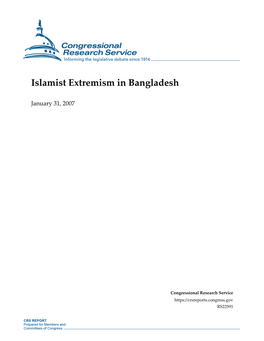Islamist Extremism in Bangladesh