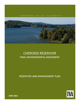 Cherokee Reservoir Final Environmental Assessment