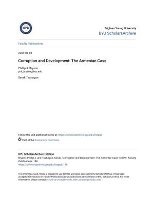 Corruption and Development: the Armenian Case