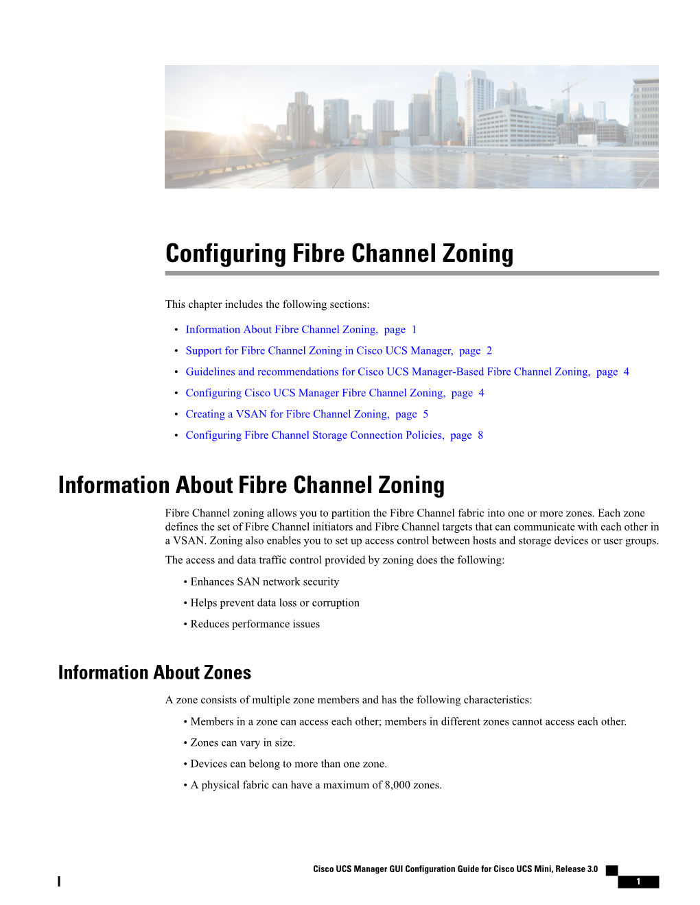 Configuring Fibre Channel Zoning