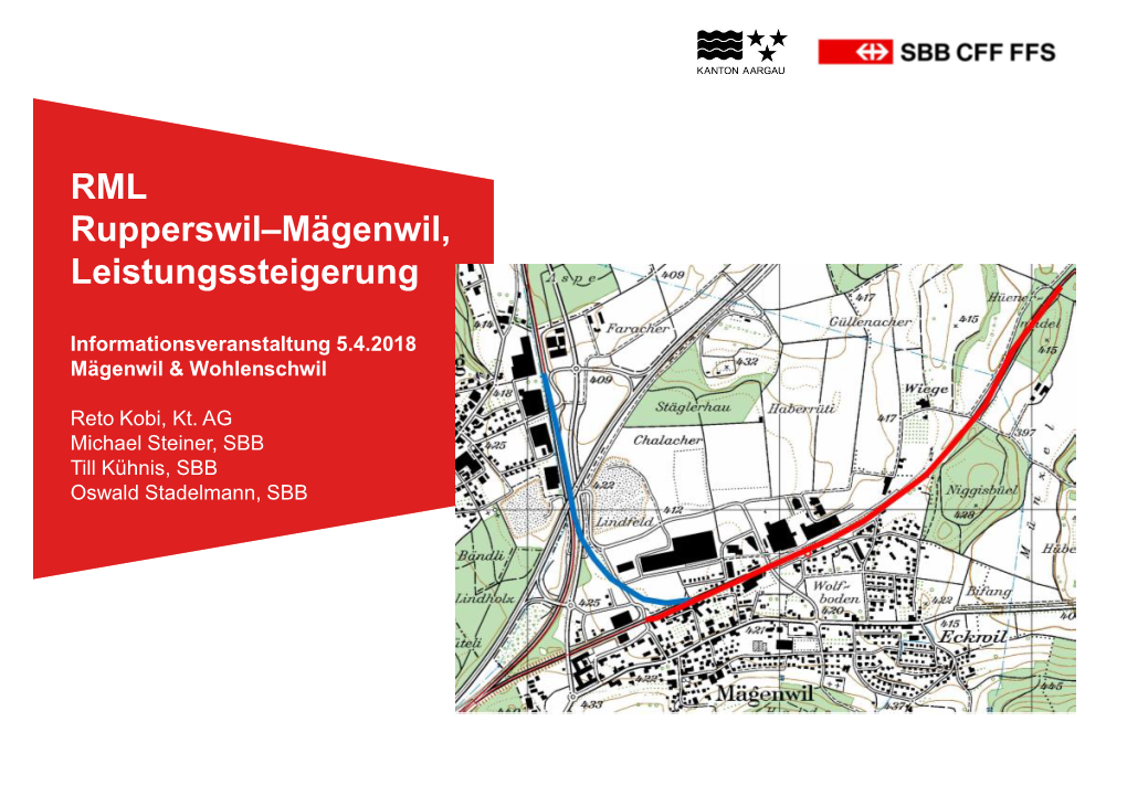 RML Rupperswil–Mägenwil, Leistungssteigerung