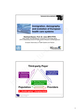Immigration, Demography and Evolution of European Health Care Systems
