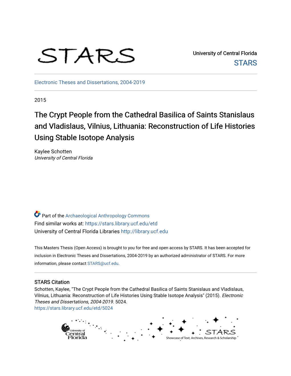 The Crypt People from the Cathedral Basilica of Saints Stanislaus and Vladislaus, Vilnius, Lithuania: Reconstruction of Life Histories Using Stable Isotope Analysis