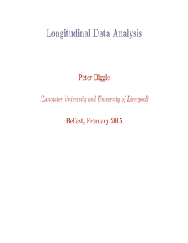 Longitudinal Data Analysis