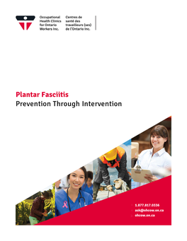 Plantar Fasciitis Prevention Through Intervention