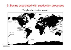 5. Basins Associated with Subduction Processes the Global Subduction System
