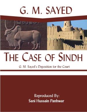 The Case of Sindh; G M Syed
