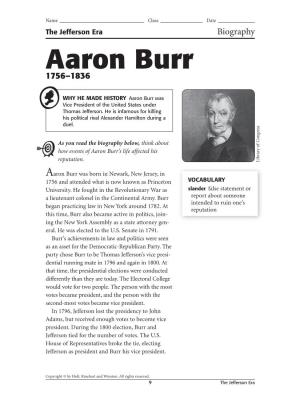 Aaron Burr 1756–1836